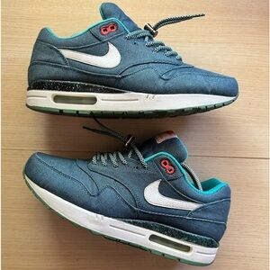 Nike Air Max 1 Turquoise Denim Custom “Deadstock” “Pre-Loved“ - Mens Size 10